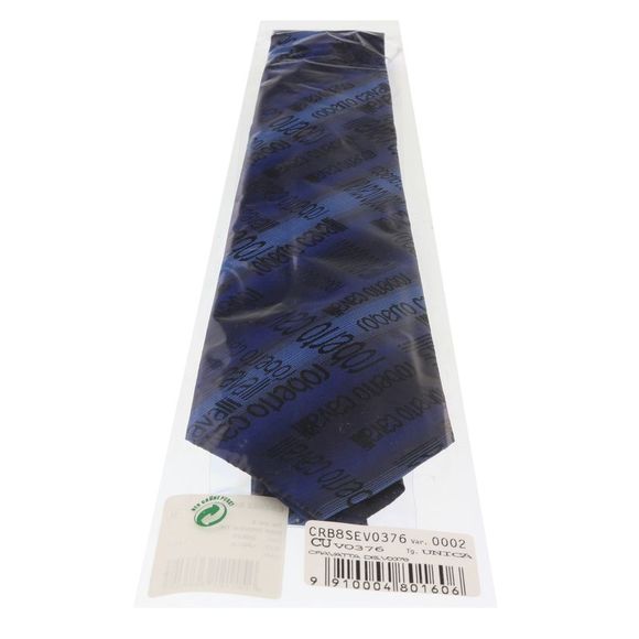 Roberto Cavalli ESZ022 D0420 Blue/Black Ikat Tie - Picture 3 of 4